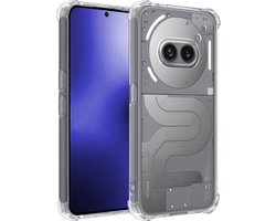 Hoesje - Geschikt voor Nothing Phone (2a) - Sterk & Shockproof - Siliconen Shock Case - Hoes Cover - Telefoonhoes - Transparant