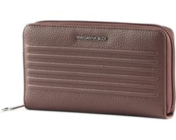 MANDARINA DUCK Leren Portemonnee I-Con Wallet Balsamic Bruine