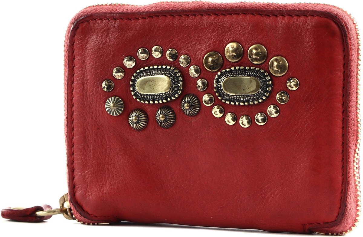 CAMPOMAGGI Leren Portemonnee Cassiopea Wallet Rosso Rood
