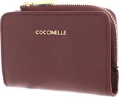 COCCINELLE Cuir Étui pour carte de crédit Metallic Soft Credit Card Holder Carruba Brun