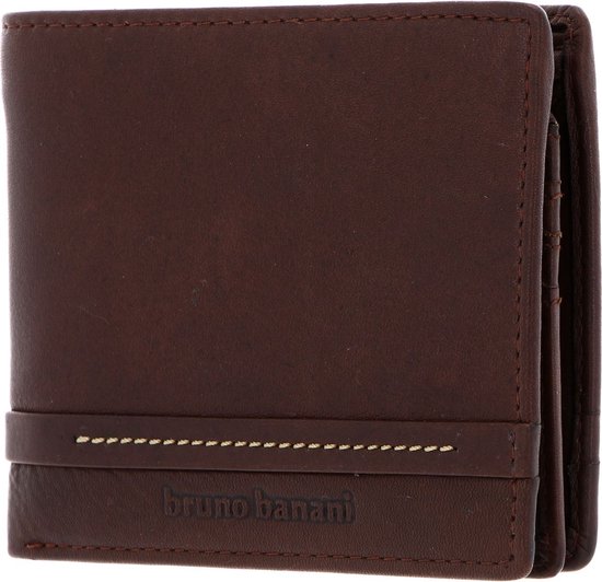 bruno banani Cuir Porte-monnaie Atlanta Flip Wallet Brown Brun
