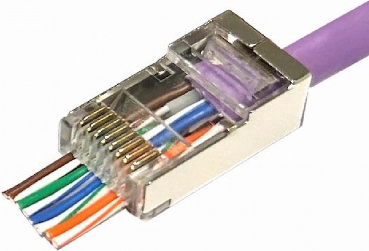 Microconnect KON506-50EZ kabel-connector RJ45 Zilver
