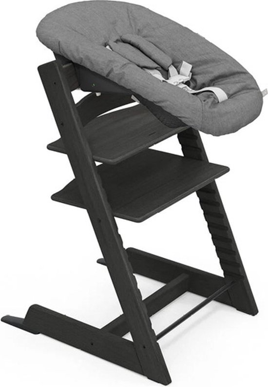 Stokke Tripp Trapp - Zwart | Bundel met babyset en zwarte newbornset — afbeelding 3