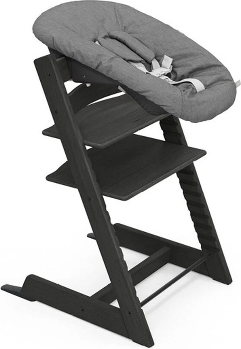 Stokke Tripp Trapp - Zwart | Bundel met babyset en zwarte newbornset thumbnail 2