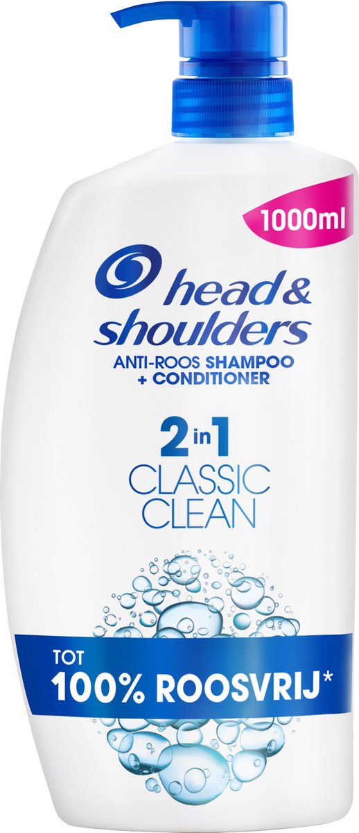 Head&Shoulders Classic 2-in-1 Anti-Roos Shampoo + Conditioner - 1000ml - Pomp