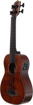 Kala Exotic Mahogany Left-Handed U•BASS® bas ukulele – Linkshandig, Fishman EQ, Pahoehoe snaren en Gigbag