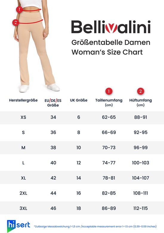 Bellivalini Dames Yogabroek - Sport - Vrijetijdsbroek - Lang - Viscose - Sportbroek - BLV-BLV50-277-YPF - Donker melange - S — afbeelding 2