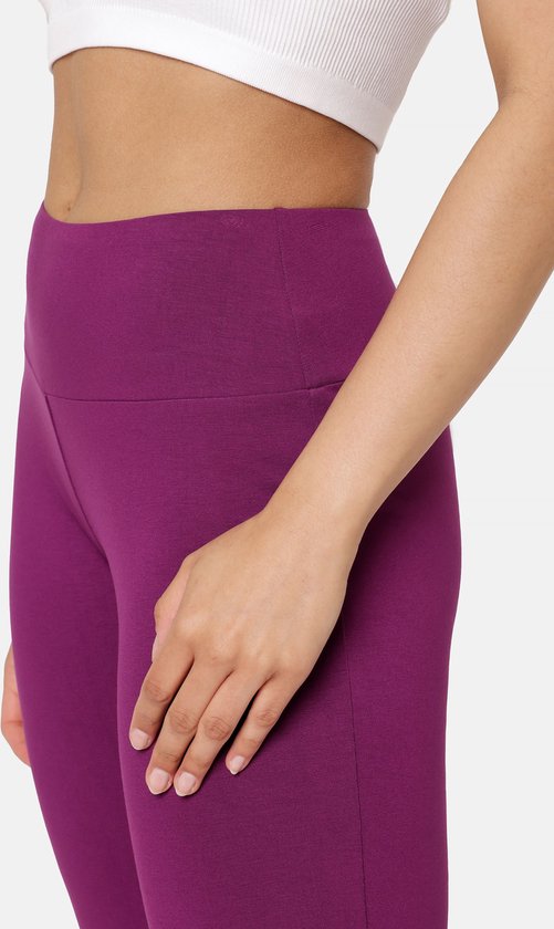 Bellivalini Dames Yogabroek - Sport - Vrijetijdsbroek - Lang - Viscose - Sportbroek - BLV-BLV50-283-YP - Fuchsia - XXL van Bellivalini — afbeelding 4