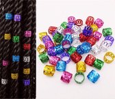 Beads for Braids - Dreadlock Haar Ringen - Extension Kralen - 25 stuks - Multicolor