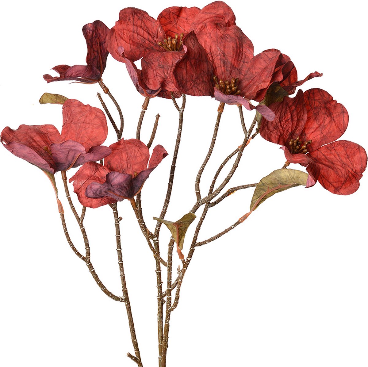 Clayre & Eef Kunstbloem 72 cm Rood Kunststof