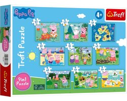 foto van Peppa pig puzzel - Trefl 9 in - 1 puzzel