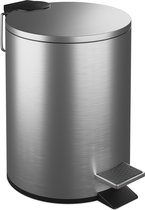 Badkamer prullenbak - 3 l - rvs - softclose - binnenemmer - toilet