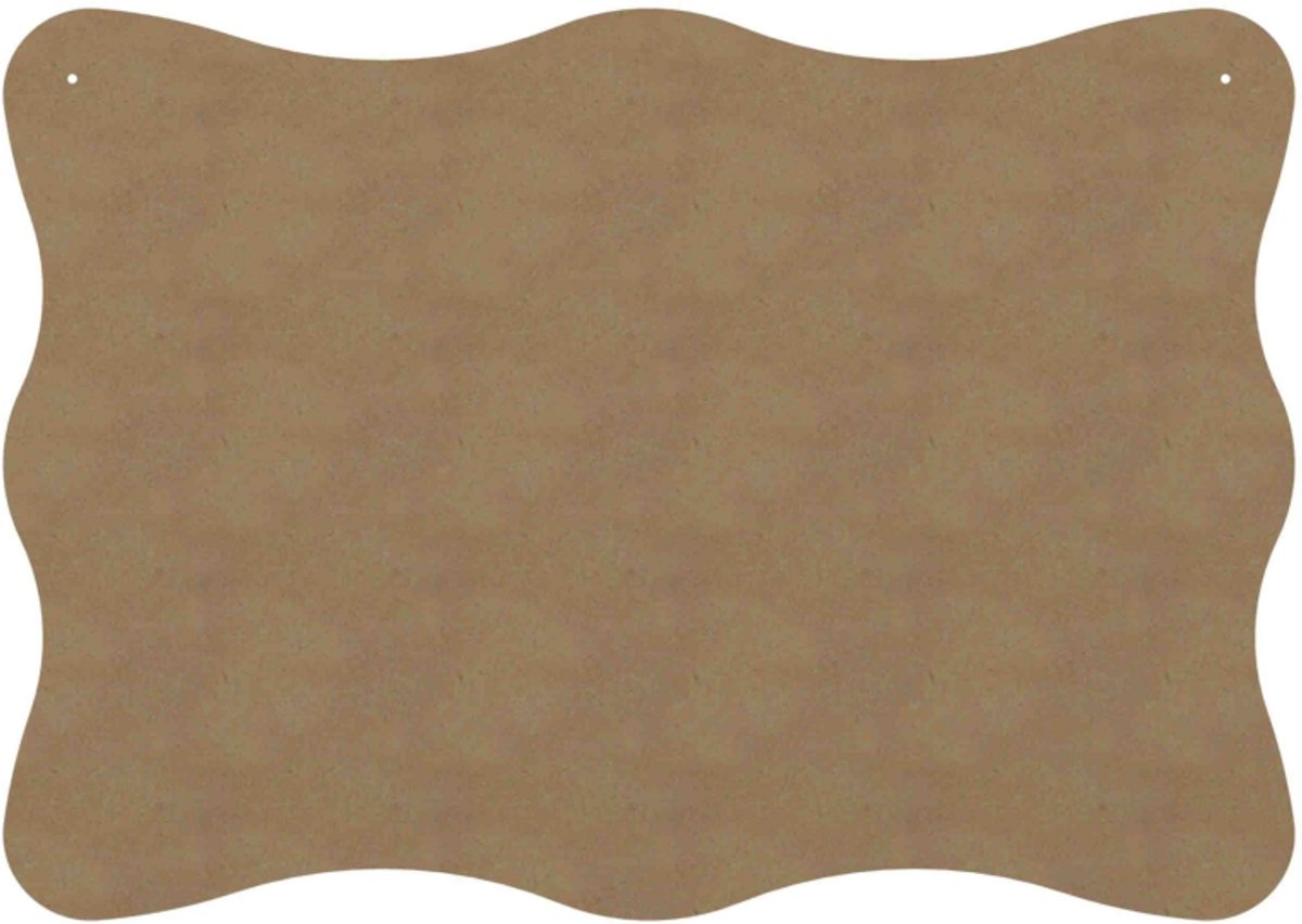 Gomille MDF figuur knutselplaat gegolfd 58 cm creatief speelgoed.