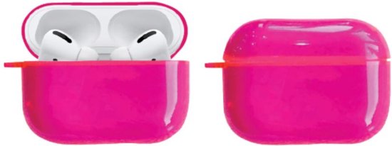 Shieldcase Neon Vibes Case - beschermhoes geschikt voor Airpods Pro / 2 Pro / 2 Pro 2 case - neon roze - Hardcase siliconen neon kleuren / kleurrijk hoesje geschikt voor Apple Airpods Pro / 2 Pro