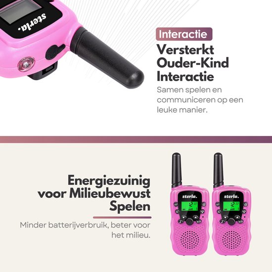 Talkie Walkie - ZGEER - 16 Canaux - Longue Portée 1-3 km - Rechargeable