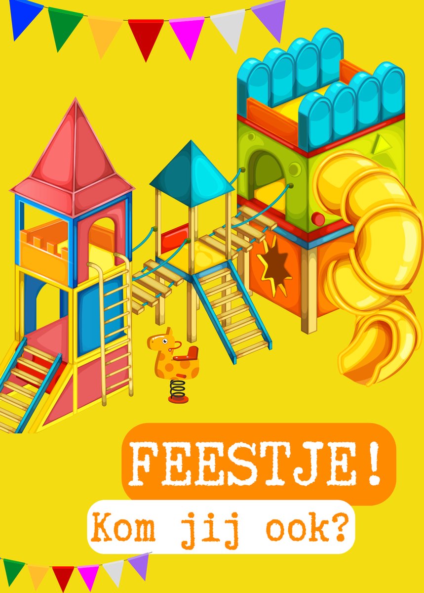 Lise Schrijft | Uitnodiging Kinderfeestje | Duurzaam | Meisje | jongen | 15 ECO-kaarten | Speeltuin | Indoor Playground | met leuke sluitstickers | incl. witte envelop | FSC Mix credit, EU Ecolabel, ECF gecertificeerd
