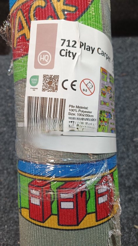 Speelkleed City - Speeltapijt met antislip - 140x200 cm - Wasbaar