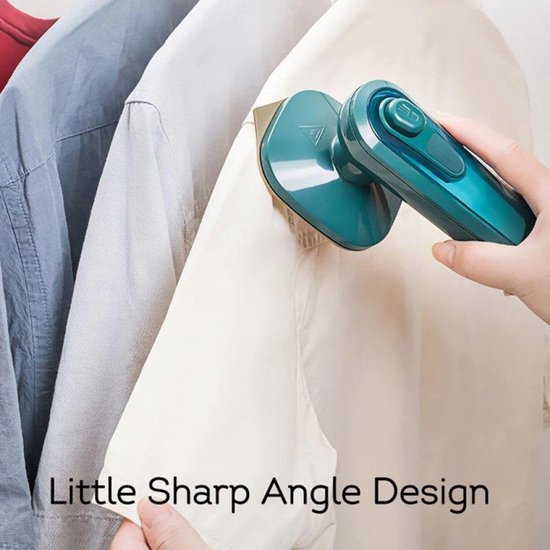 Blyx® - Gladmaatje - 2 In 1 Luxe Reisstrijkijzer – Mini Strijkijzer - 180° Inklapbaar - Sprayfunctie - Stomend Effect - Reis Strijkijzer – Kleine Reisstrijkijzer – Vakantie Strijkijzer - 0.7kg - Groen