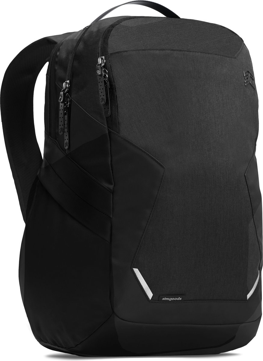 STM Myth backpack 28L - geschikt voor de MacBook Pro 15'' en 16'' inch - extra bescherming tegen stoten - hypermoderne gemakken - zwart