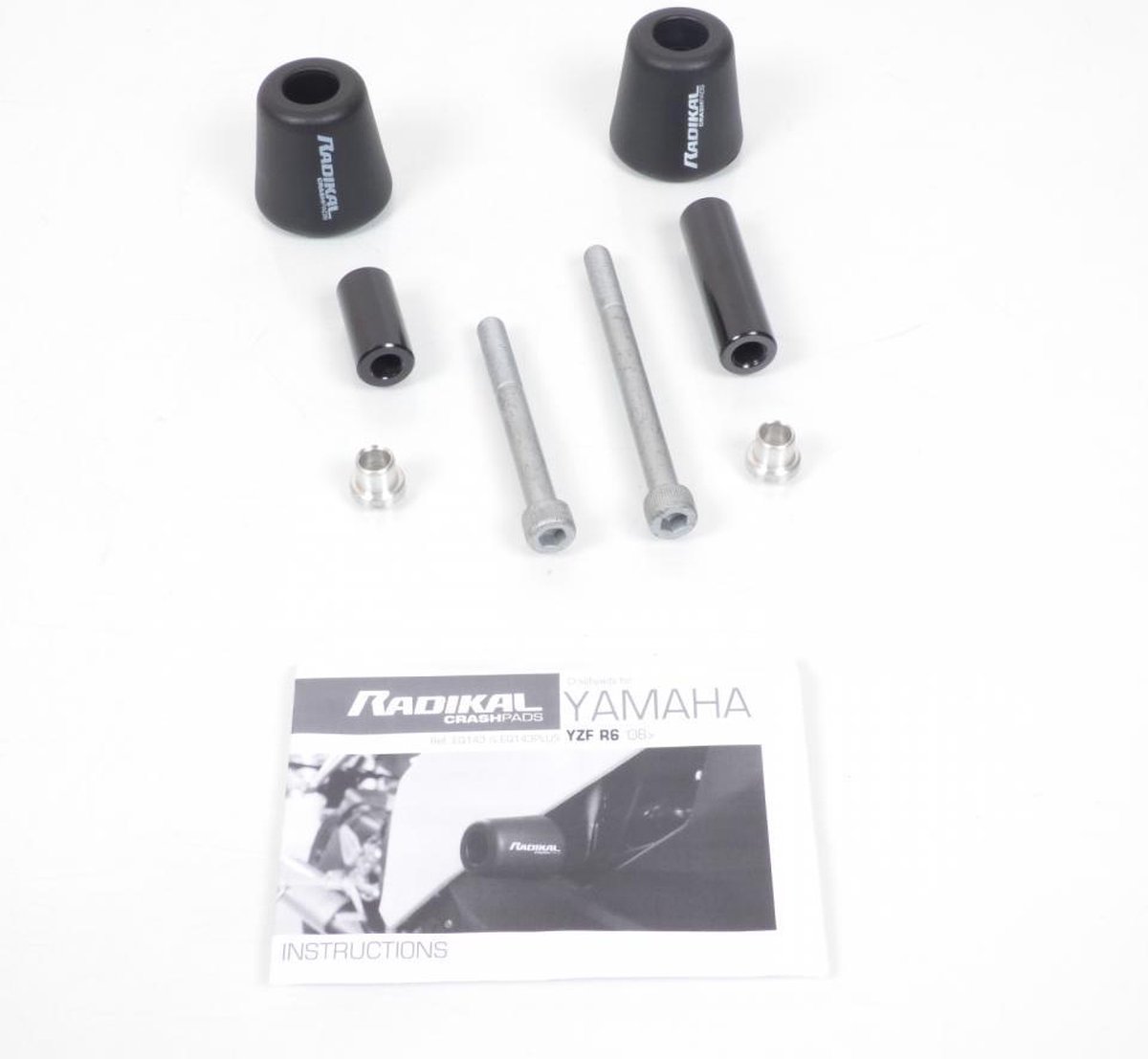 radikal carterbeschermer voor motor yamaha yzf r6 na 2008 eq143 nieuw Noir