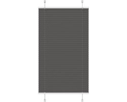 vidaXL - Plissé - rolgordijn - 70x100 - cm - stofbreedte - 69,4 - cm - polyester - zwart