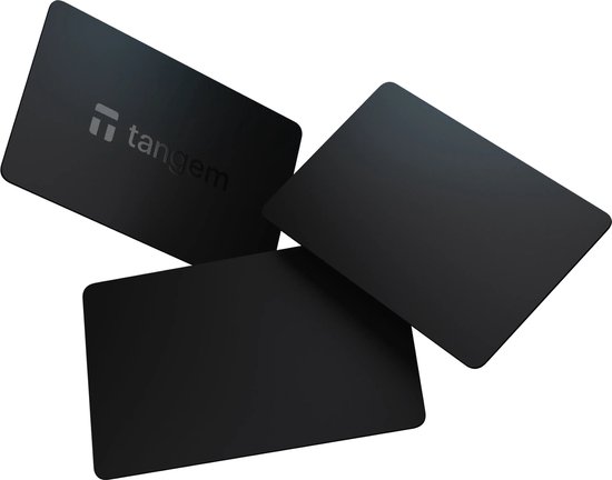 Tangem Wallet 2.0 - Secure Crypto Cold Wallet - 3 Card Set Stealth