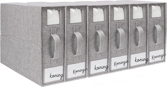 6 stuks opbergorganizer, opvouwbare opbergtas voor lakens kan in de