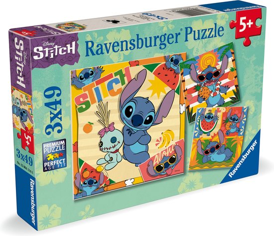 Ravensburger Magische Disney Stitch Puzzelset – 3x49 Stukjes | bol