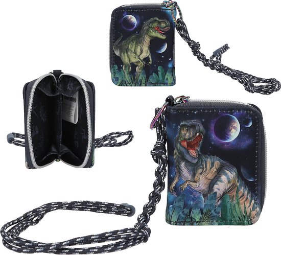 Depesche Zaino Scuola Dino World Galaxy 39x33x16 Cm - Blu Scuro Con Dinosauri