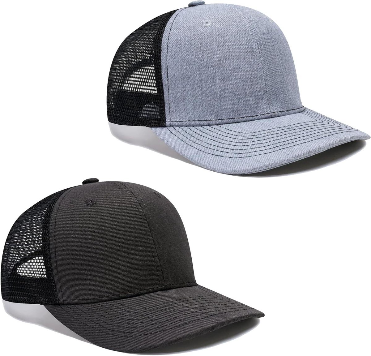 2/3 Pack Baseball Cap voor Heren - Trucker Klassieke Kleurblokkerende Hoed Snapback Cap met HTML Content .