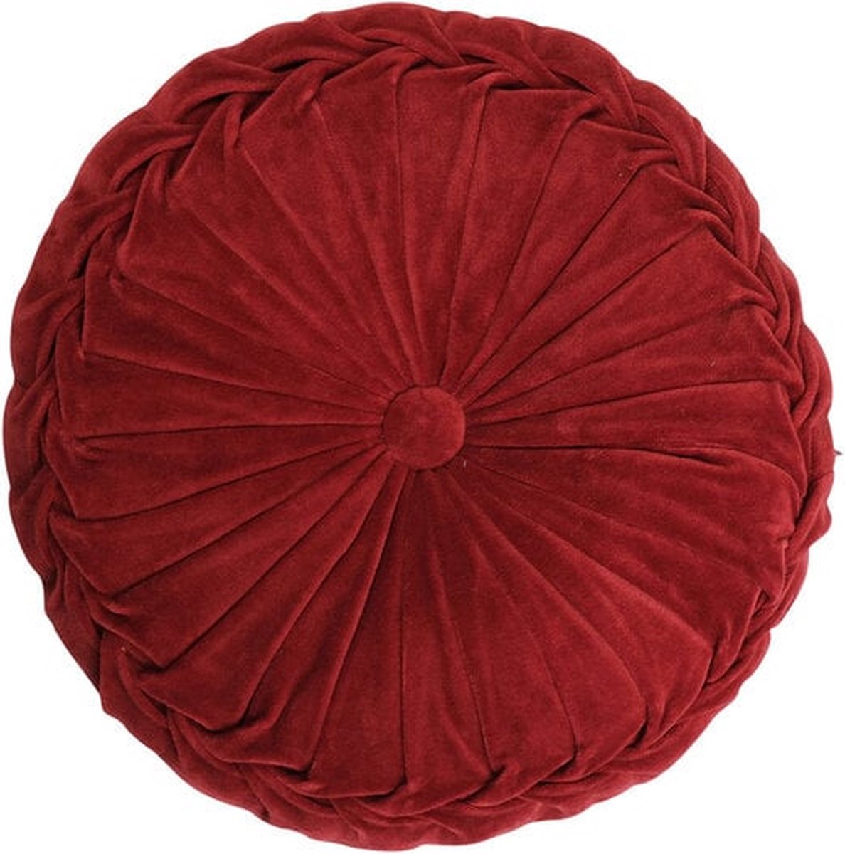 Linen & More Kanan kussen rood dia40x10cm
