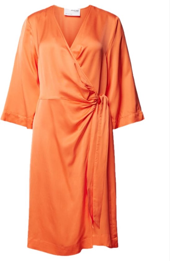 Robe portefeuille courte en satin Franziska pour Femme, taille 36