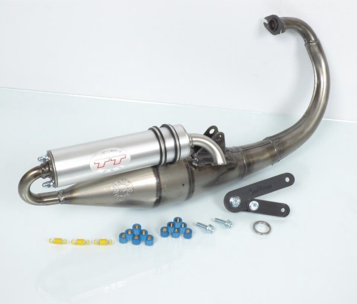 uitlaat leovince voor scooter mbk 50 spirit 1999 tot 2003 4053 / tt goedgekeurd nieuw