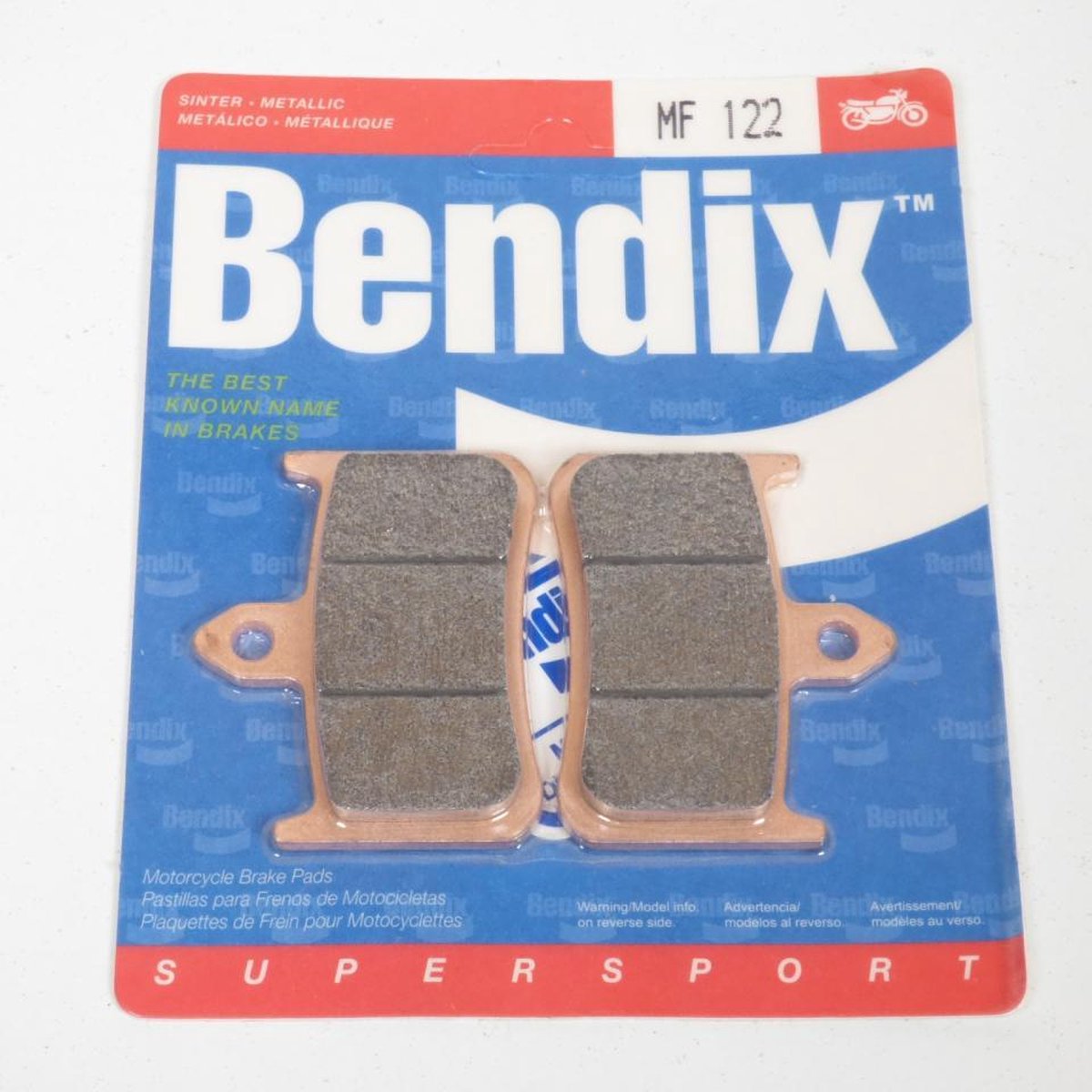 bendix remblokje voor motor honda 900 cbr900rr 1992-1997 mf122 nieuw