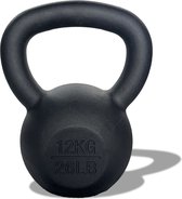 AJ-Sports Kettle Bell Pro Gietijzer 12kg - Kettlebell - Gewichten - Krachttraining - Zwart - Fitness - Geschikt voor Crossfit & Fitness