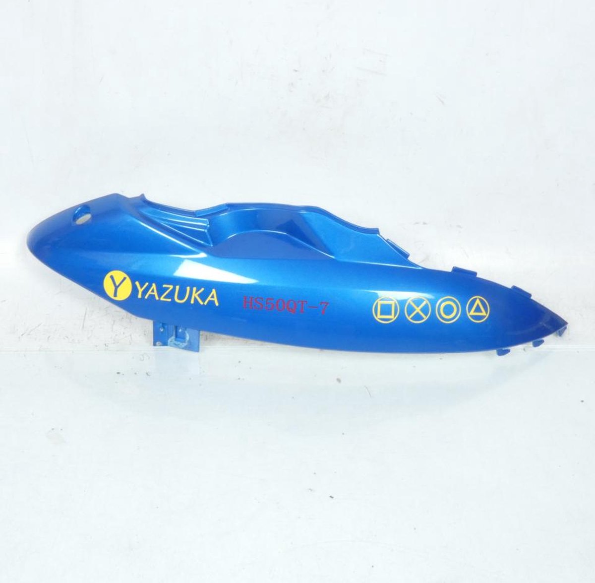 Coque arrière D pour scooter Huasha 50 HS50QT-7 TB00-070301002 AA005 Bleu Neuf