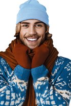 K-UP Wintermuts Beanie Yukon - lichtblauw - heren/dames - zacht - licht gebreid - 100% acryl