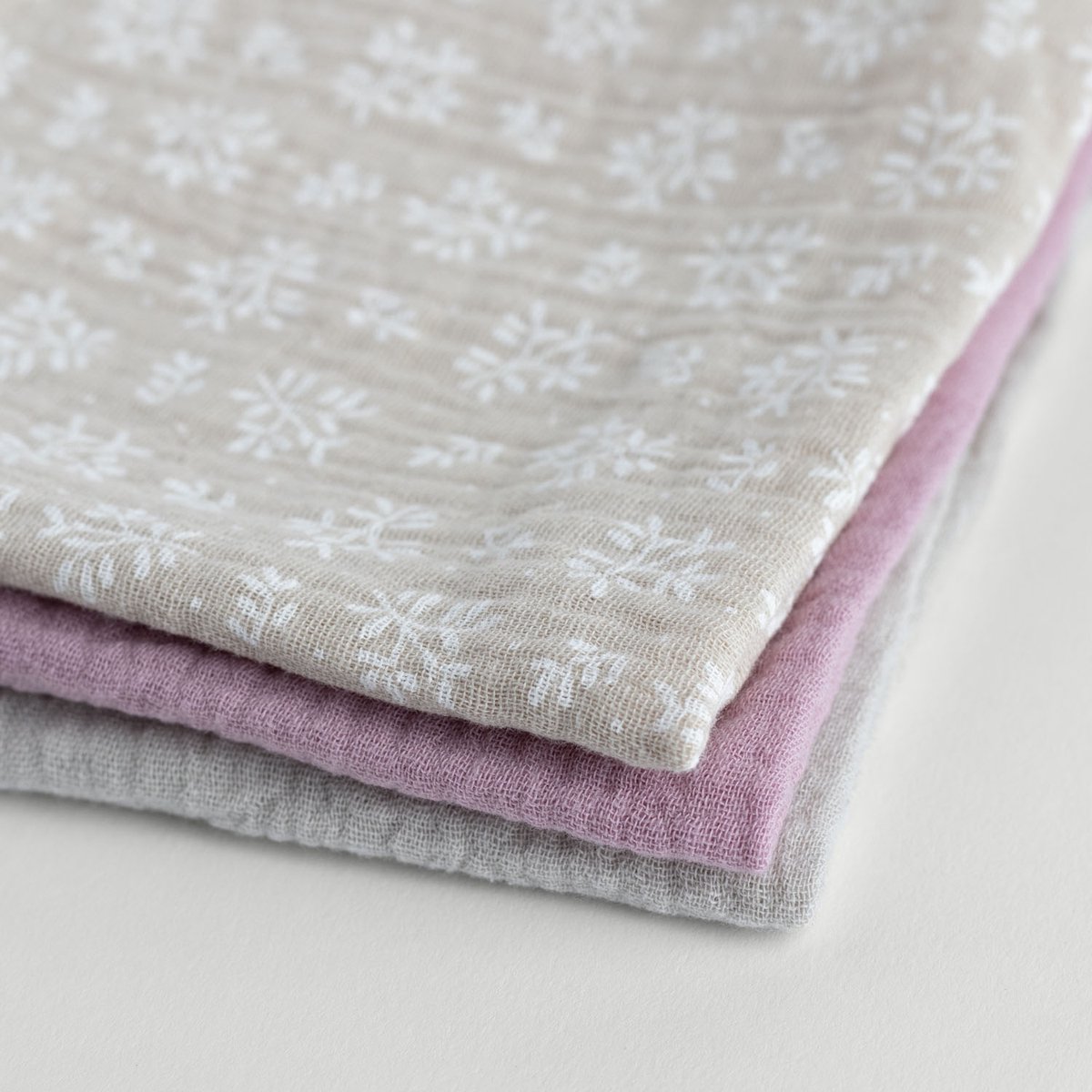 Mousseline katoenen herbruikbare zakdoek - Combipack vrouw 3