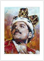 Freddie Mercury art poster (50x70cm)