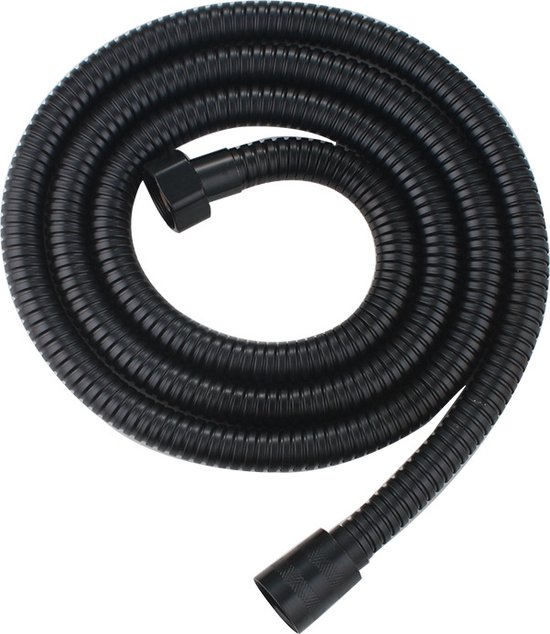 Buisfittingen Accessoires 1.5M Badkamer Vervangende Doucheslang Handdoucheslang Kraanslang Pijp Douchekopslang Slang (Kleur: Zwart) - Doucheslang 150cm universeel RVS anti-twist anti-corrosie doucheslang 1.5 m flexibele douche doucheslang flexibel vo