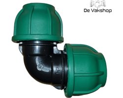 Tyleen PP klemkopp. knie 90° 32 x 32mm