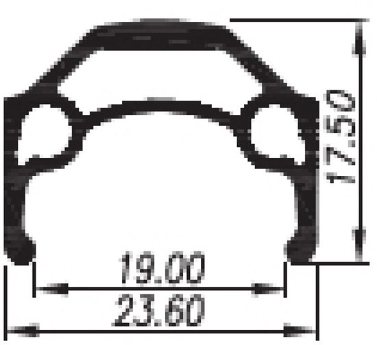 Primax E STR19 26" velg 559 x 19C - 36 gaats - 14 spaken / Frans ventiel - Zilver met remrand — afbeelding 3