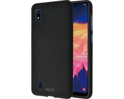 Azuri Samsung Galaxy A10 hoesje - Zand textuur backcover - Zwart
