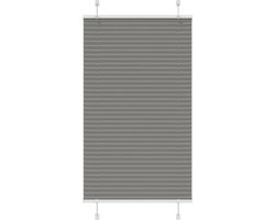 vidaXL - Plissé - rolgordijn - 80x150 - cm - stofbreedte - 79,4 - cm - antraciet