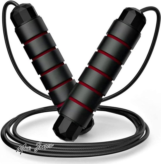 Foto: Dk professioneel sport springtouw crossfit speedrope jump rope voor volwassenen en kinderen zwart
