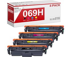 weCare 4-pack - Huismerk set Toner (met chip) XXL voor Canon 069 / 069H I-Sensys LBP673Cdw MF752Cdw MF754Cdw