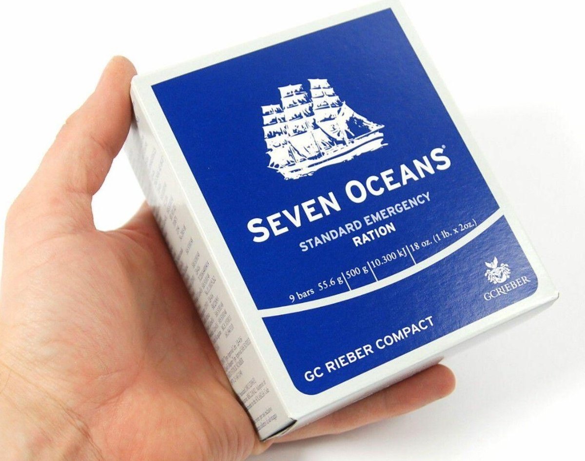 SEVEN OCEANS – Het Ultieme Noodrantsoen 500g | 2.500 Calorieën per Dag | Lang Houdbaar, Voedzaam & Direct Eetbaar, Voor Survival, Preppers & Crisisvoorraad