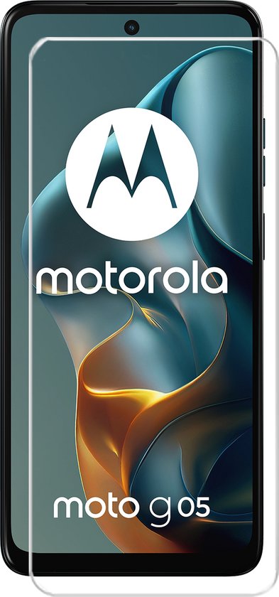 Lot de 2 Protecteurs d'écran Motorola Moto G05 - MobyDefend Case-Friendly Screensavers - Glas trempé - Plaques de verre. Compatible avec : Motorola Moto G05