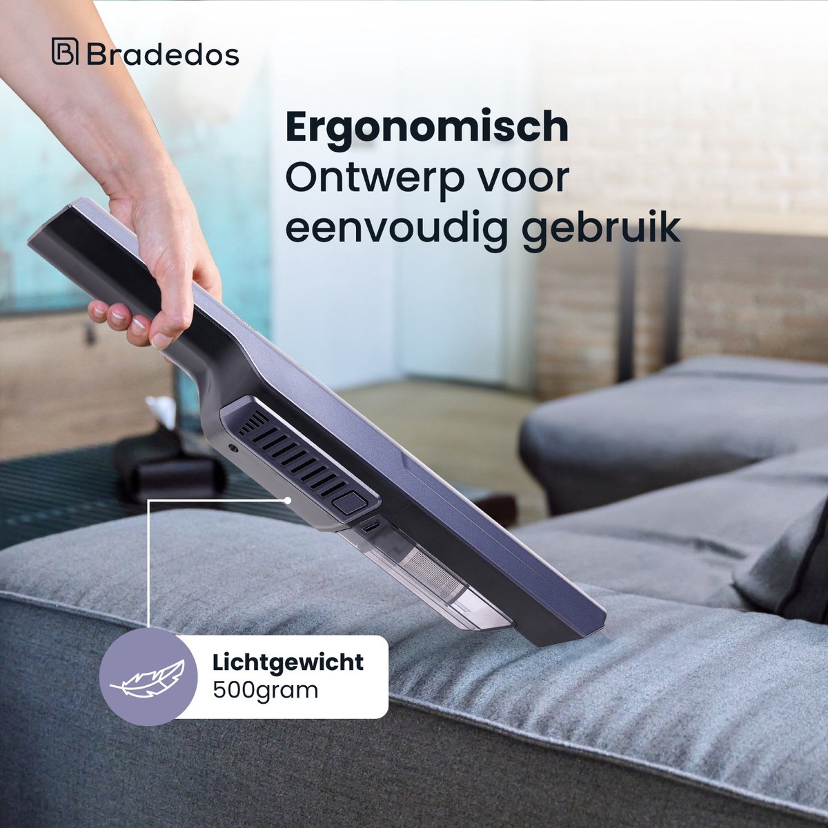 Bradedos Bradedos Kruimeldief Handstofzuiger - afbeelding 5