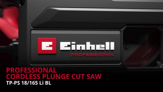 Einhell Professional Accu Invalzaag TP-PS 18/165 - 1200 W - 5.200 t/min - Ø165 - Max. zaagdiepte bij 90°/45°: 56/42 mm - Incl. 1x Zaagblad (Ø165x20 mm/56 T)